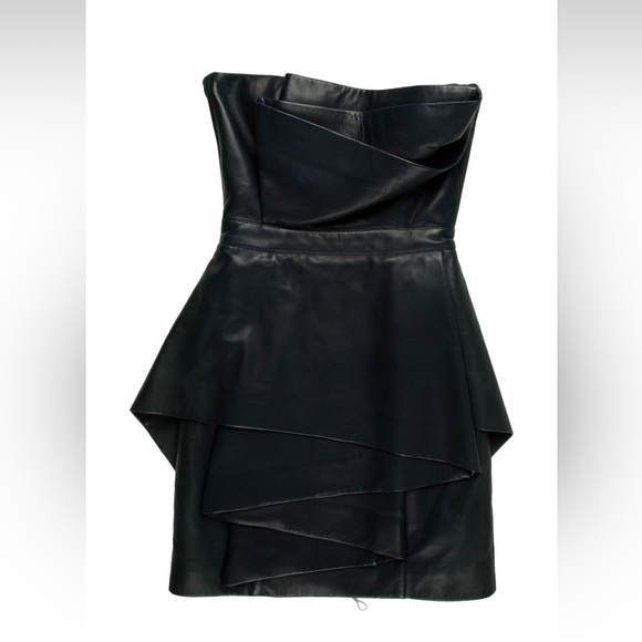 BALMAIN LAMB LEATHER MINI DRESS!! - Picture 5 of 5